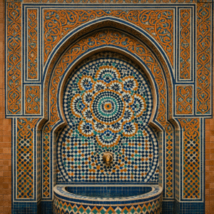 salhiahmed Handcrafted Moroccan Mosaic Fountain