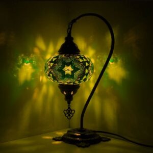 salhiahmed Handcrafted Mosaic Table Lamp