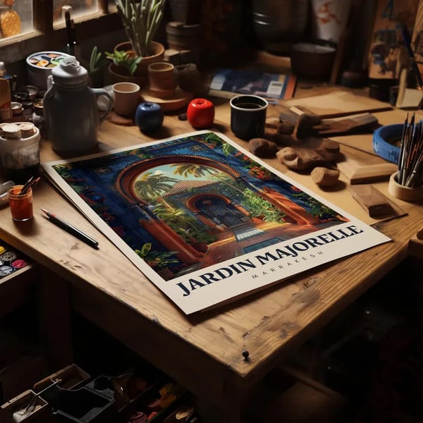 salhiahmed Jardin Majorelle Poster